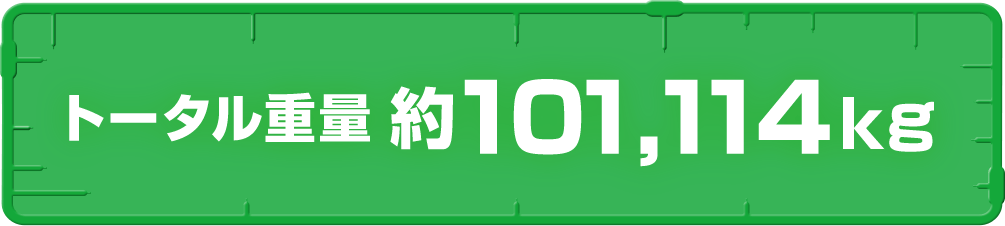 トータル重量　約101,114kg