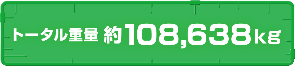 トータル重量　約108,638kg